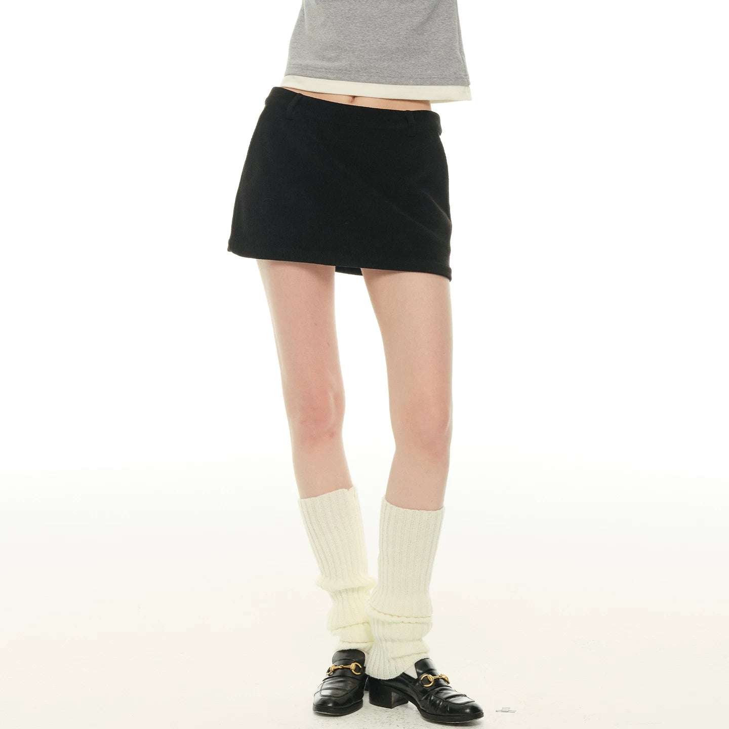 Black suit women's autumn and winter new blazer short skirt two-piece set