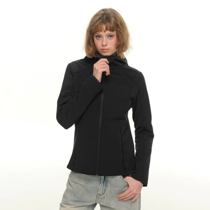 Show off the small waist, three-proof splicing short down jacket women's winter slim-fit warm jacket