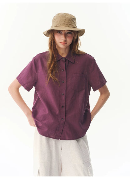 Ramie Loose Shirt - Natural