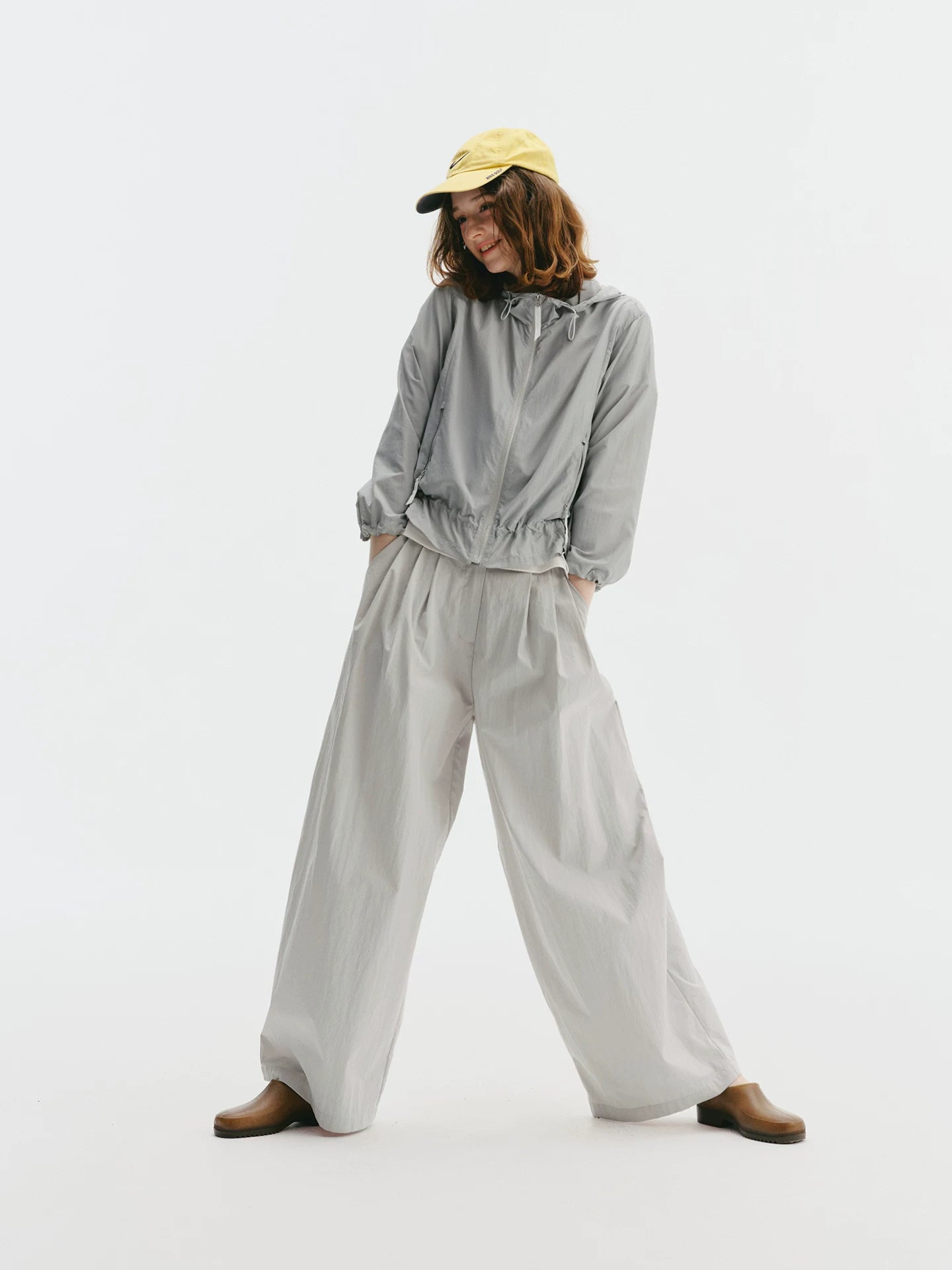 Pleated Wide-Leg Trousers