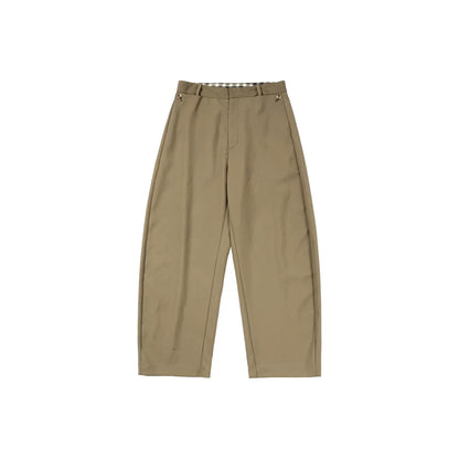 American Premium Pendant Standing Cut Woven Scimitar Pants Women's Wide Leg Casual Pants