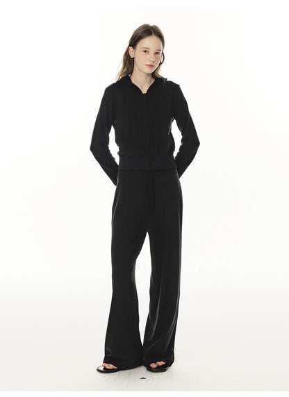 Zip Sweater & Pants Set - Green