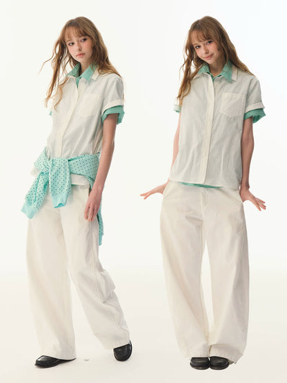 Ramie Loose Shirt - Natural