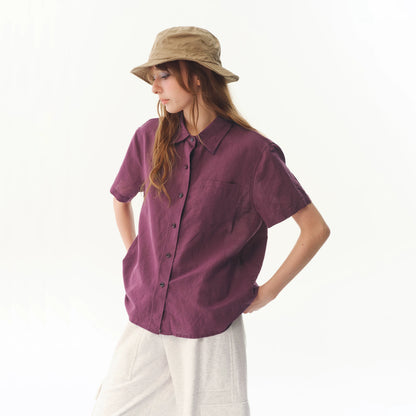 Ramie Loose Shirt - Natural