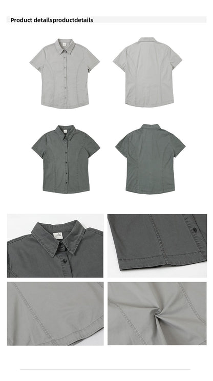 Washed Slim Shirt - Retro
