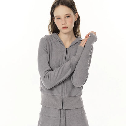 Zip Sweater & Pants Set - Green