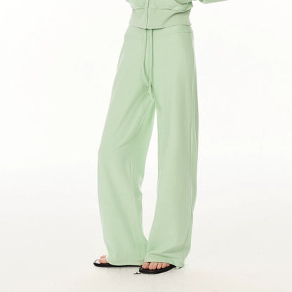 Zip Sweater & Pants Set - Green