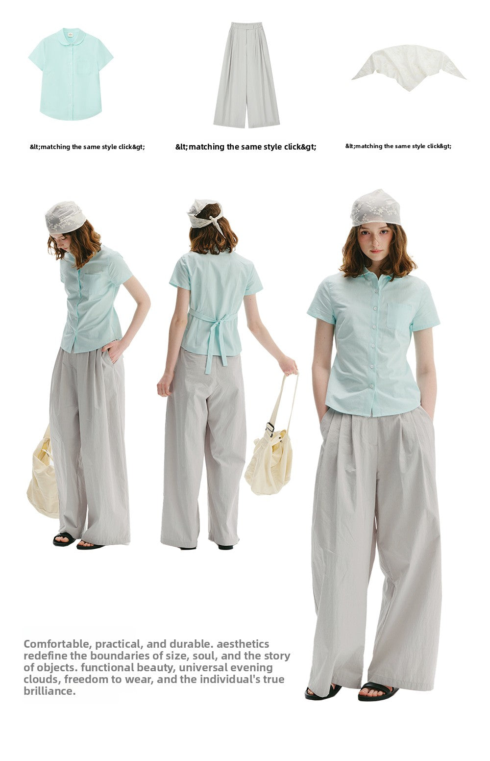 Pleated Wide-Leg Trousers