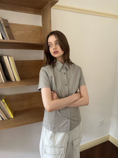 Washed Slim Shirt - Retro