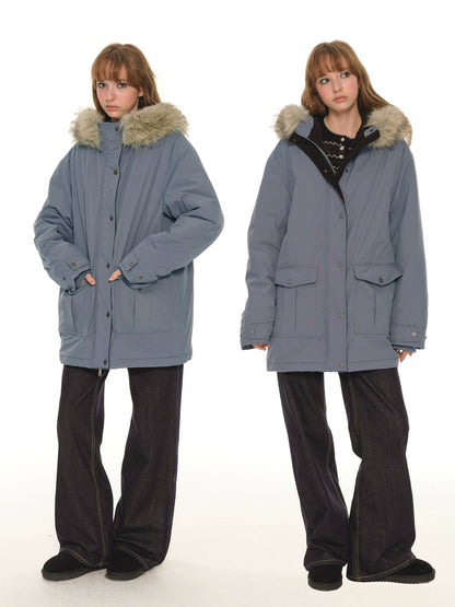 Fur-Collar Tooling Jacket - Retro