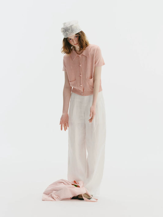 Lyocell Wide-Leg Trousers
