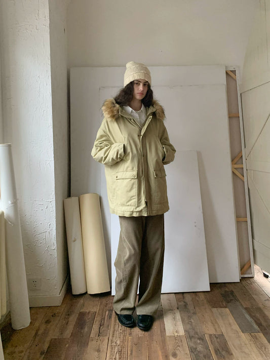 Winter removable fur collar pie overcomes women's autumn and winter small man thickened hooded cotton garment tooling jacket