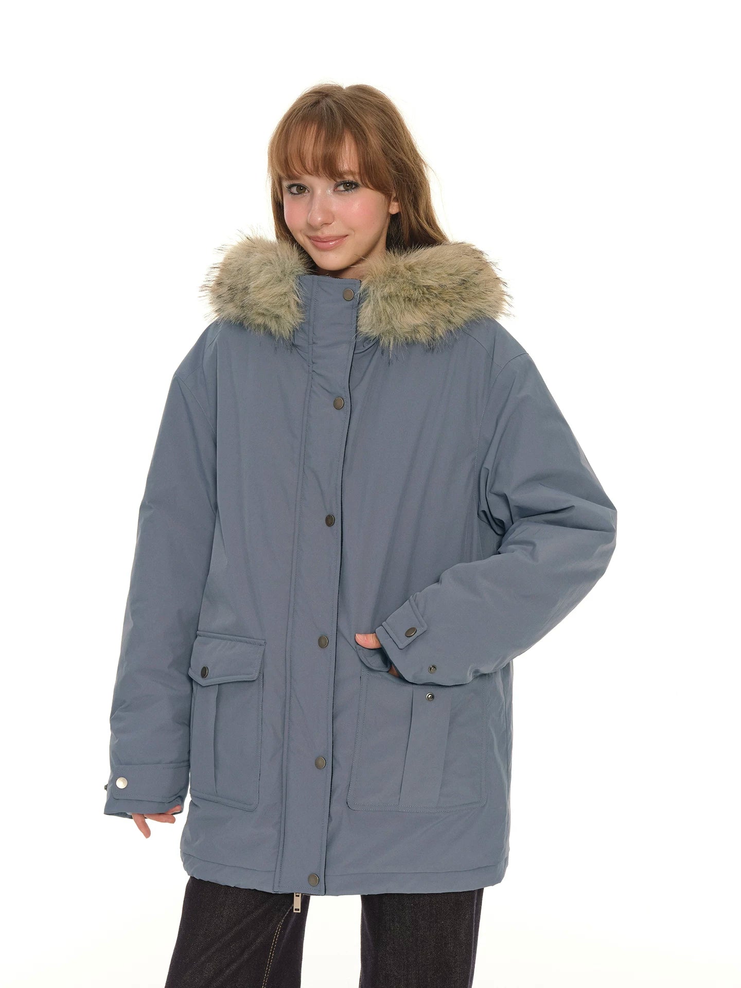 Fur-Collar Tooling Jacket - Retro