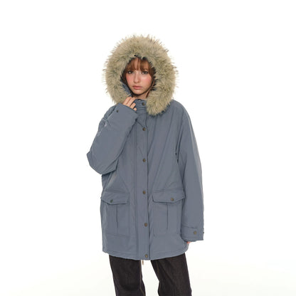 Fur-Collar Tooling Jacket - Retro