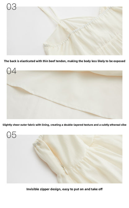 Lace-Up Tube Dress - Holiday
