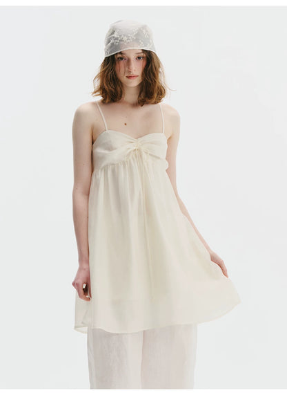 Lace-Up Tube Dress - Holiday