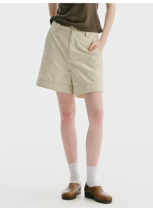 Cotton Straight Shorts - Basic