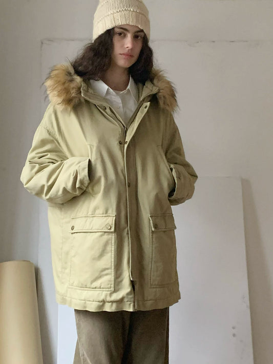 Detachable Fur Hood Parka