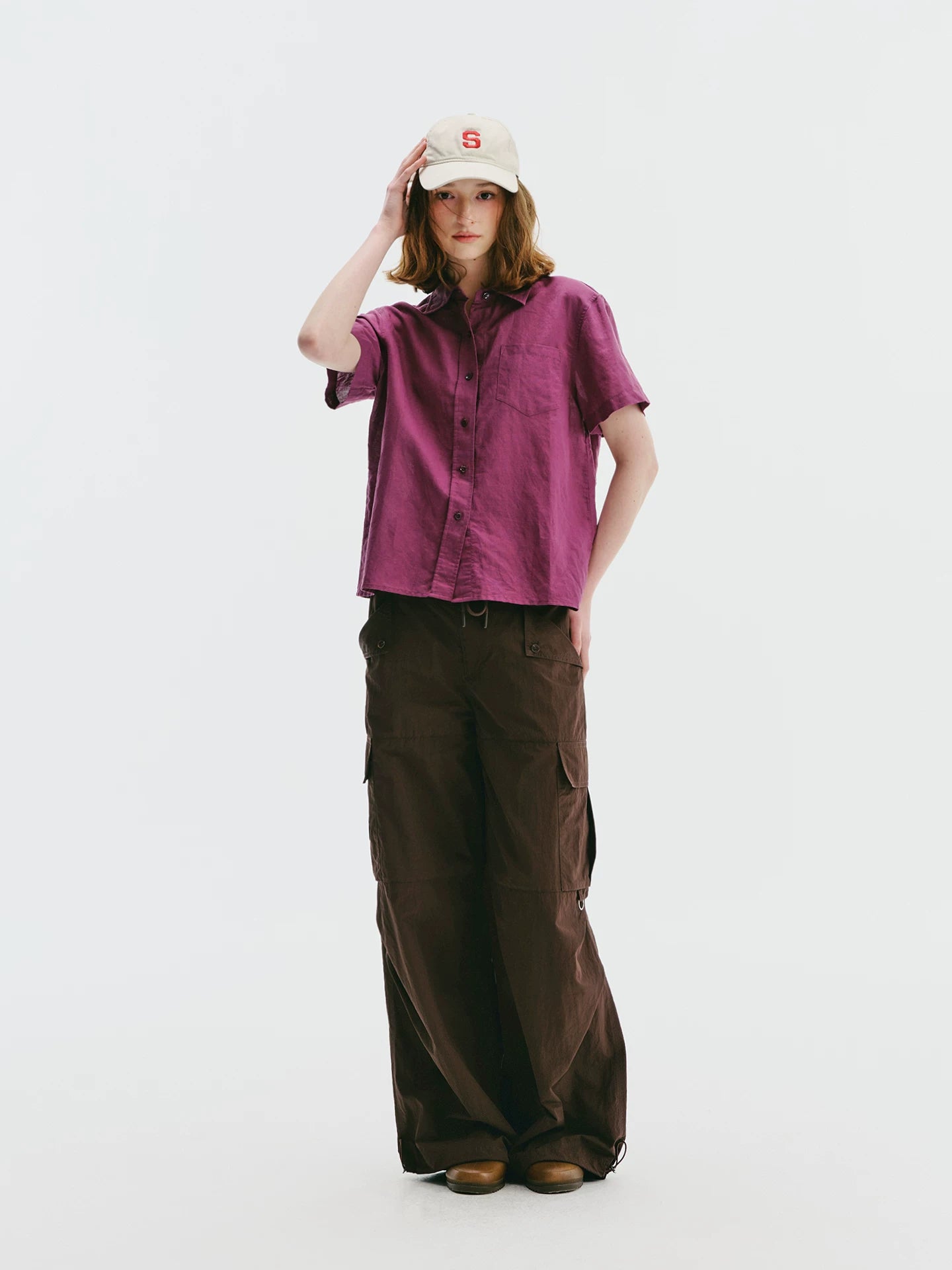 Ramie Loose Shirt - Natural