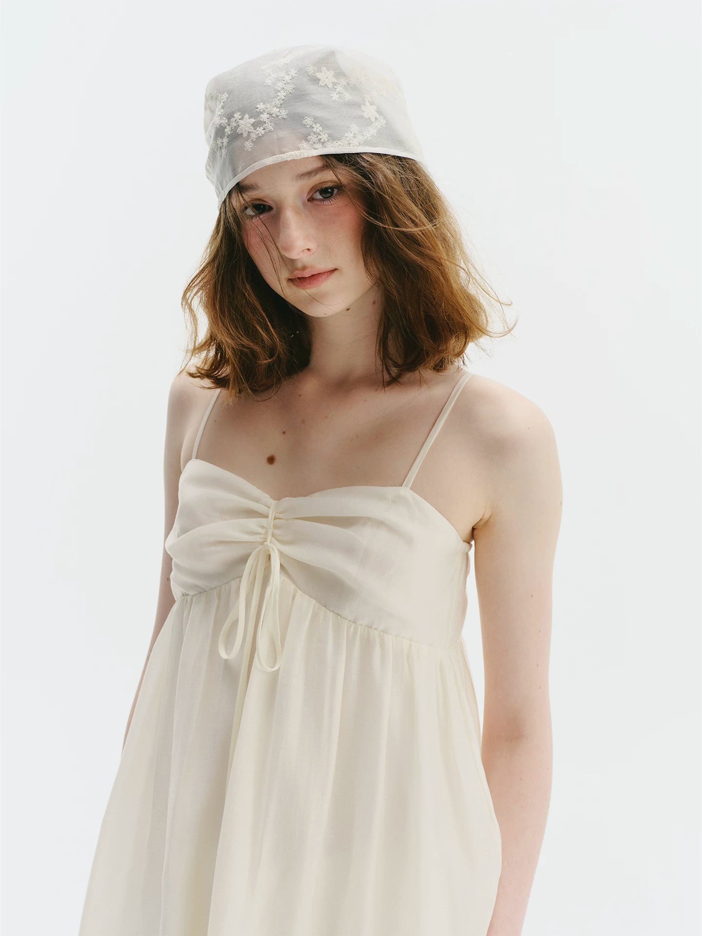Lace-Up Tube Dress - Holiday
