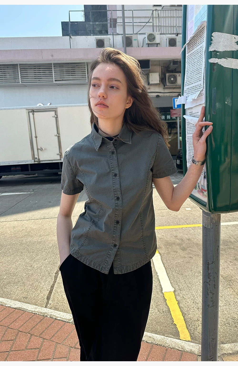 Washed Slim Shirt - Retro