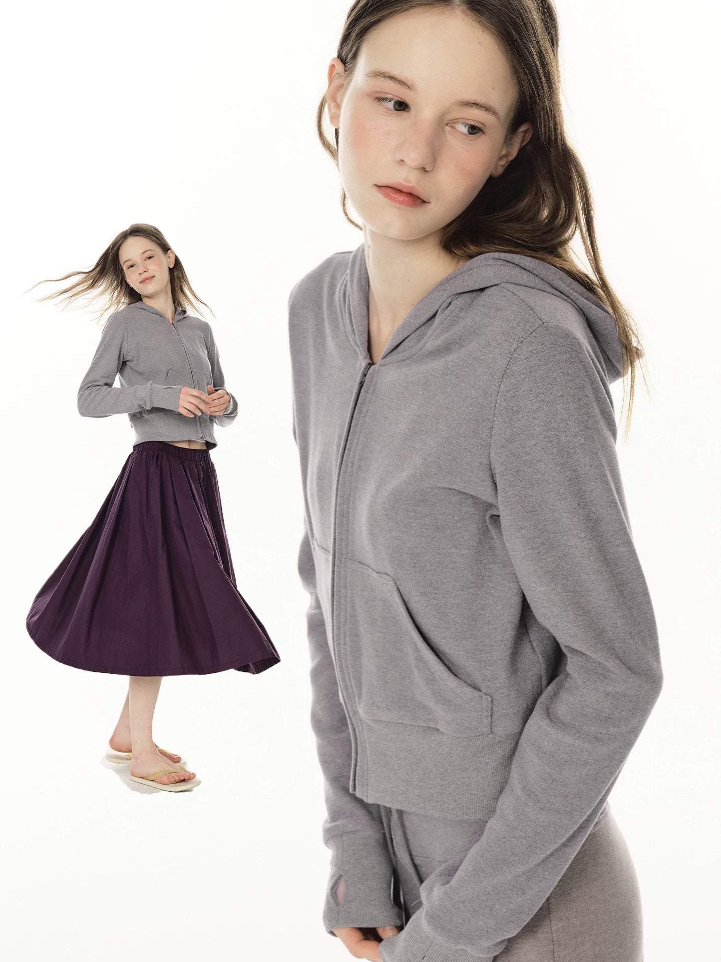 Zip Sweater & Pants Set - Green